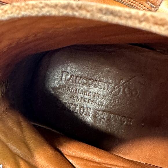 NEW HEELS Rancourt & Co. x Taylor Stitch Moto Boot Brown Made in Maine USA 9.5 D - Picture 10 of 12
